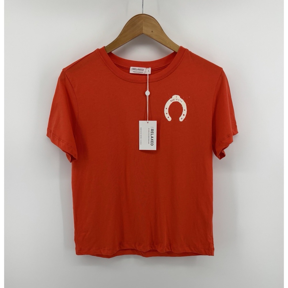 NWT LA Relaxed x Whole Foods Tee Shirt Sz M Made In USA Gots Organic Cotton